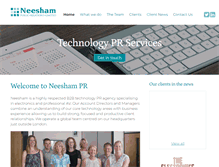 Tablet Screenshot of neesham.co.uk